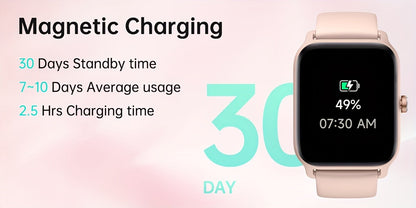 FAWEIO Smart Watch with Alexa & Wireless Calling – 1.8" HD Touchscreen, Fitness Tracker, 100+ Sports Modes, Compatible with iPhone & Android, for Women & Men