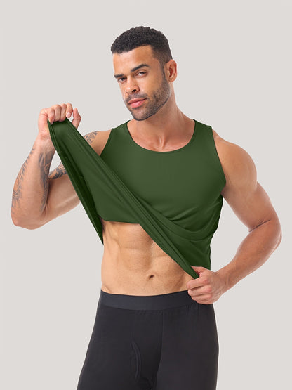 6 Pack Men's Quick Dry Workout Tank Tops – Breathable Sleeveless Gym Muscle Shirts for Fitness, Basketball, Soccer & Running – Mixed Colors, Sizes S-XXL