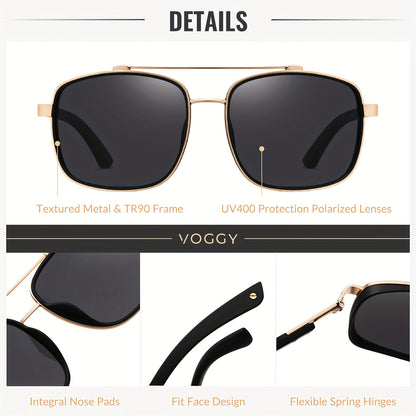 Retro Pilot Polarized Sunglasses Unisex Metal TR90 Frame UV Protection Aviator Style Driving Fishing Outdoor 5 Colors