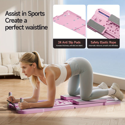 9-in-1 Portable Pilates Reformer Board for Home Gym – Multifunctional Ab Wheel & Push-Up Workout Machine, Full Body Core Trainer, Muscle Toning Exercise Equipment, Ideal Gift for Her & Him