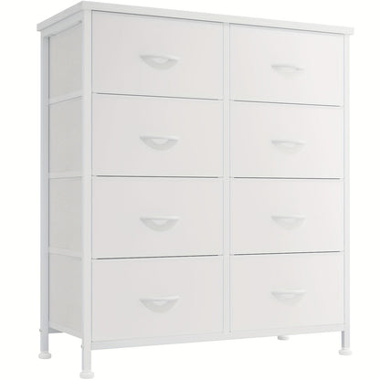 Drawer Cabinet with Metal Frame & Hardwood Top – Home Office Storage Organizer, 2 to 10 Drawers, Assembly Required – White, Grey, Black, Rustic Brown – Bedroom, Living Room & Office Filing Cabinet