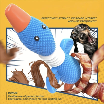 Indestructible Nylon Goose Dog Chew Toy for Aggressive Chewers – Upgraded Durable Dog Toys for Large & Medium Dogs, Heavy Duty Teething Chew, Dental Cleaning, Goose & Clownfish Design