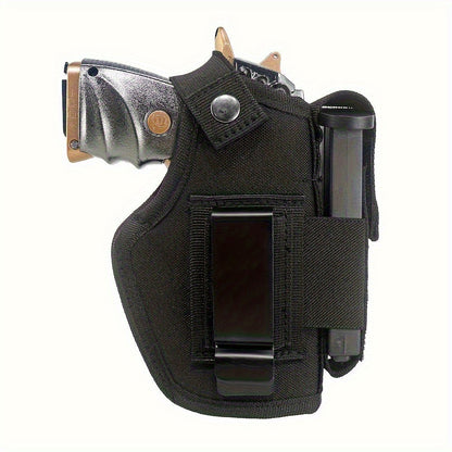 2-Pack IWB OWB Gun Holsters Universal Concealed Carry Waistband Holster for Glock, S&W, Springfield, Ruger & Most Pistols – Inside Outside Waistband, Adjustable Retention, Right Hand Draw, Black