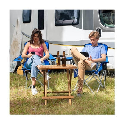 Folding Camping Chair with Tilting Canopy Sunshade – 225LBS Capacity, 22.8" Wide Seat, Mesh Cup Holder & Carry Bag, Portable Beach Lawn Chair for Camping, Hiking & Outdoor Events – 9 Color Options