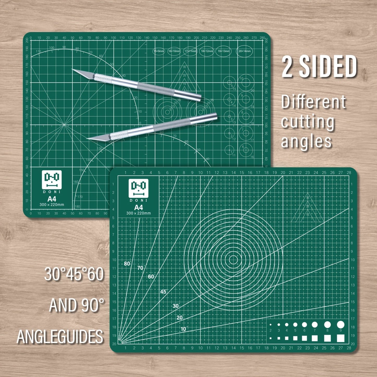 65 Pcs Exacto Knife Craft Cutting Kit with A4 Cutting Mat – Precision Stencil Knife Set with Blades & Cutting Rulers for Paper Modelling, DIY Crafts, Scrapbooking, Art & Card Making