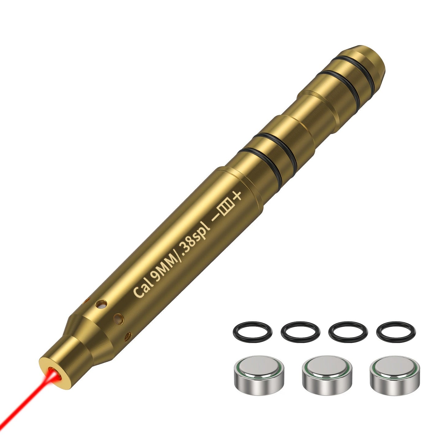 Laser Bore Sighter Multi-Caliber 22LR 223REM 243 9mm 308 30-06 7.62 177 6.5mm 7mm 25 27 Crossbow – Muzzle End Barrel Boresight Scope Zeroing Kit with 6 Batteries & 5 O-Rings 100 Yard Zero