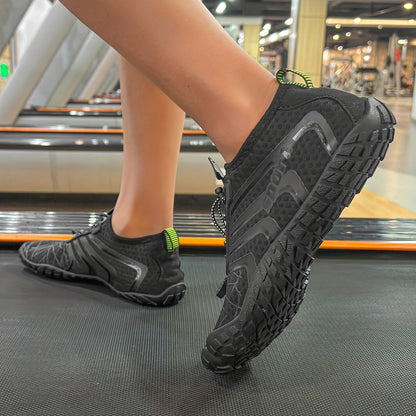 Water Shoes for Men & Women – Quick-Dry Aqua Shoes for Beach, Swimming, Wading, Hiking, Yoga & Indoor Fitness – Non-Slip Lightweight Barefoot Water Shoes, US Sizes 5-13.5, White, Black, Black & White
