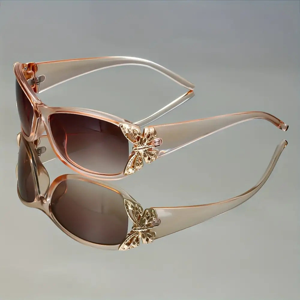 Butterfly Gradient Color Fashion Glasses for Women & Men – High-End Trendy Casual Eyewear, Multifunctional Stylish Sunglasses for Daily Wear & Outdoor Use