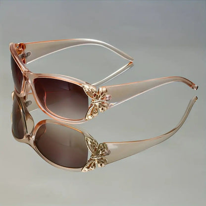 Butterfly Gradient Color Fashion Glasses for Women & Men – High-End Trendy Casual Eyewear, Multifunctional Stylish Sunglasses for Daily Wear & Outdoor Use