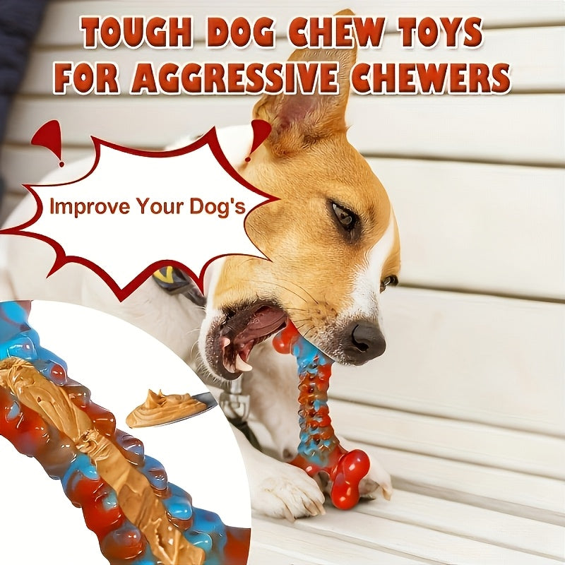Indestructible Dog Chew Toys for Aggressive Chewers Large Breed - Tough Durable Dog Chew Toy Pack of 1 2 4 or 5, Striped Design Heavy Duty Chew Toy for Large Dogs, Teeth Cleaning and Boredom Relief