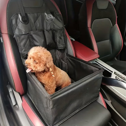 Car Dog Seat Mat Front Passenger Seat Scratch Dirt Resistant Polyester Pet Travel Seat Cover Protector All Dog Sizes Grey Black Pink White Car Interior Protection