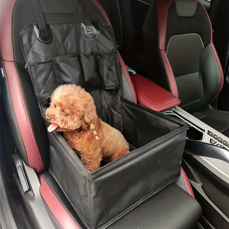 Car Dog Seat Mat Front Passenger Seat Scratch Dirt Resistant Polyester Pet Travel Seat Cover Protector All Dog Sizes Grey Black Pink White Car Interior Protection