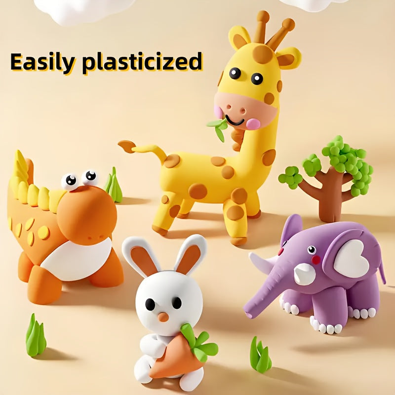 Air Dry Clay Kit for Kids Natural Modeling Clay Magic Foam DIY Molding Clay Slime Add-Ins Craft Supplies Non-Toxic 12 to 144 Colors Gift for Kids
