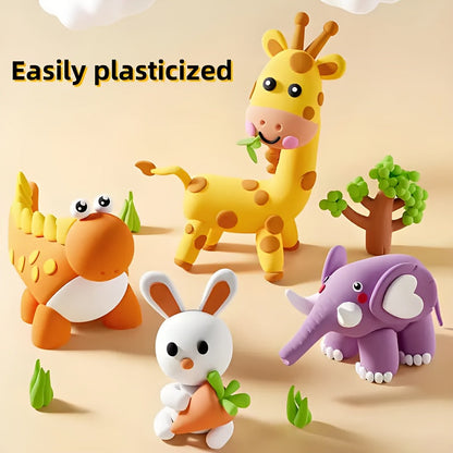 Air Dry Clay Kit for Kids Natural Modeling Clay Magic Foam DIY Molding Clay Slime Add-Ins Craft Supplies Non-Toxic 12 to 144 Colors Gift for Kids