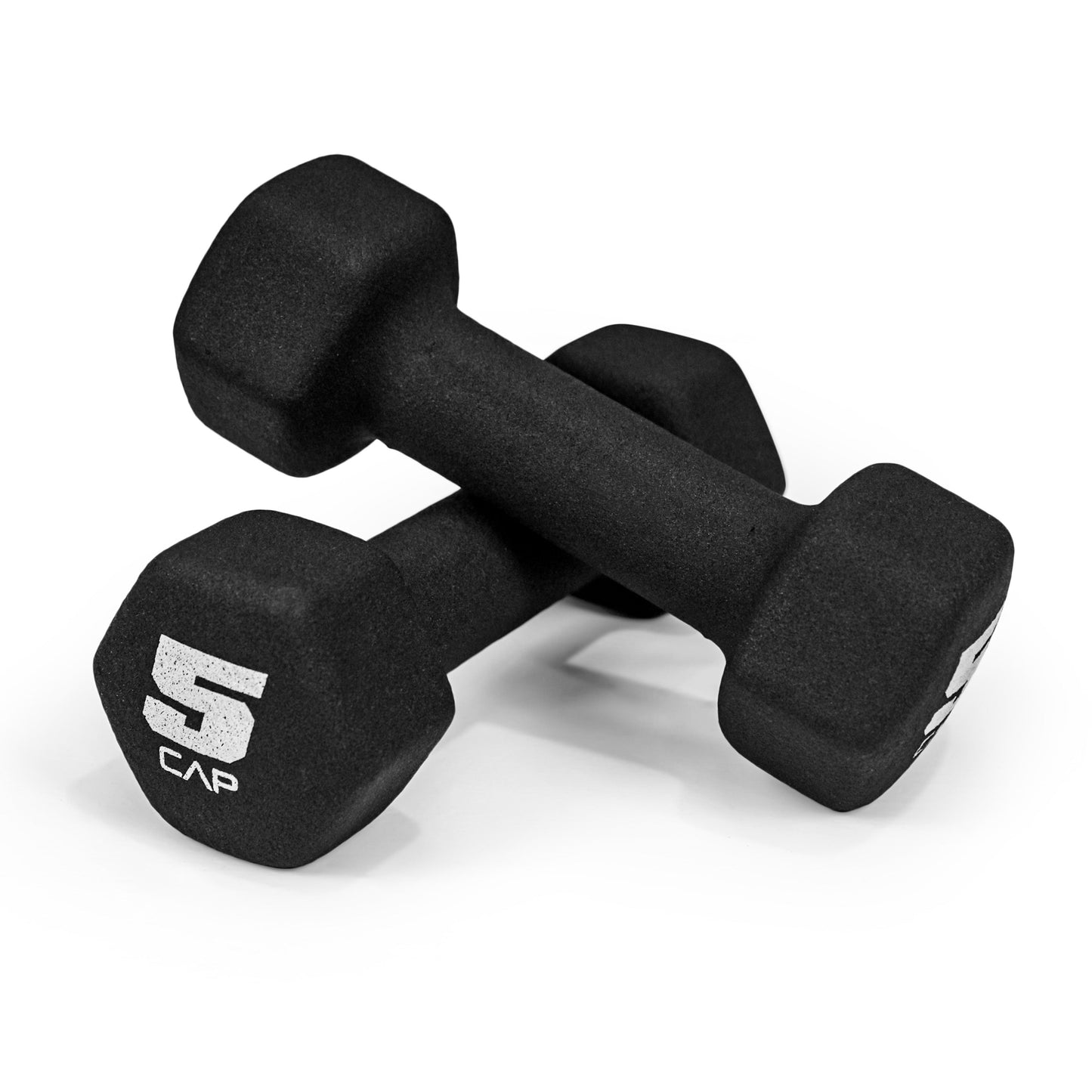 Neoprene Hex Dumbbell Set Pair - Non-Slip Color-Coded Cast Iron Hand Weights for Women & Men, Home Gym Strength Training Free Weights, 2LB to 15LB Sold in Pairs