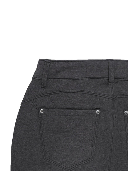Women's High Waist Stretch Skinny Jeans Metal Button Street Style Slim Fit Denim Pants 10 Colors S-XXL Everyday Wear