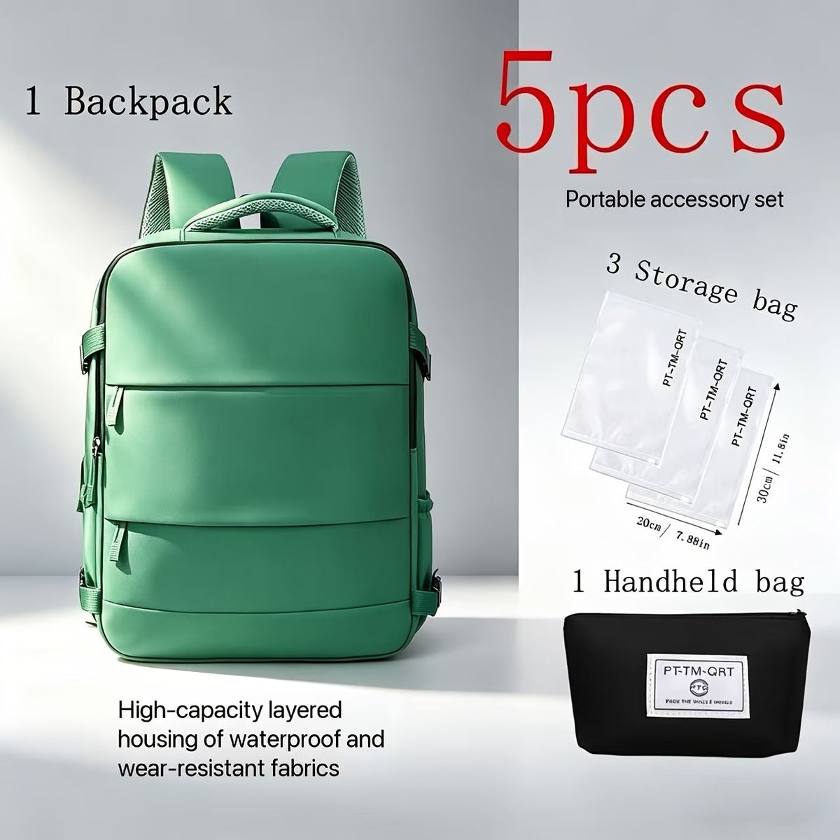 Large Capacity Travel Backpack with Shoe Compartment – 180° Opening Multi-Pocket Unisex Bag for School, Business Trips & Short Travel, Stylish Solid Color, Men & Women