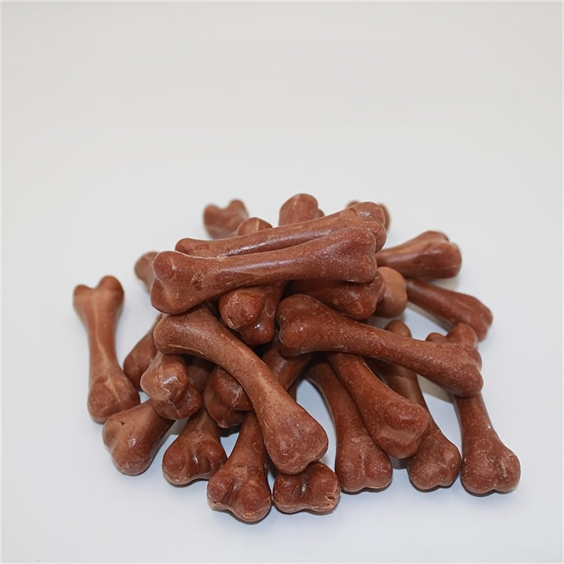 Dog Dental Chew Sticks 50 Pcs – Natural Teeth Grinding & Cleaning Treats for Small Dogs, Corn Starch & Beef Flavor Chew Toys, Dog Training Reward Supplies, Promotes Oral Health