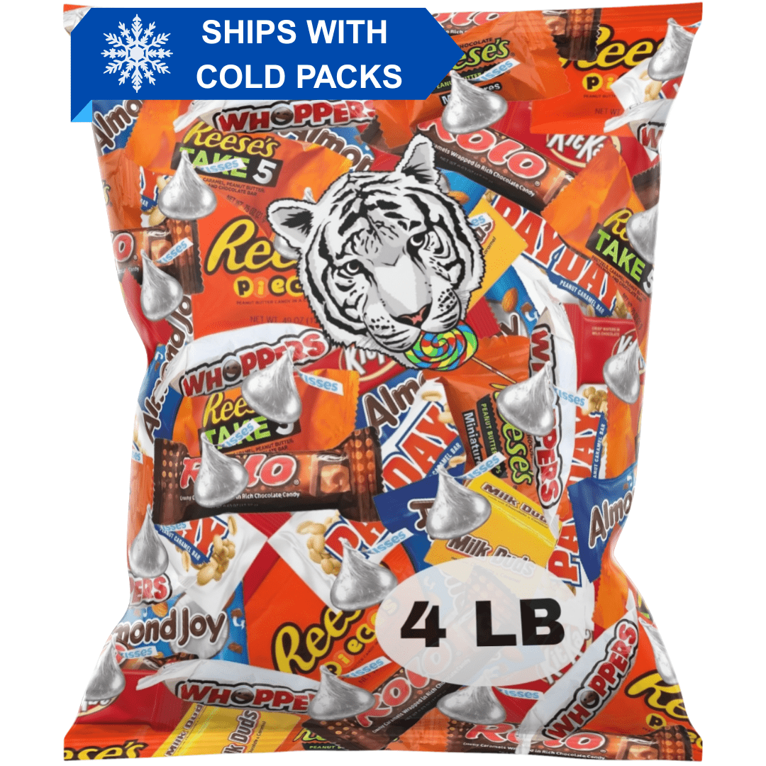 Bulk Variety Chocolate Candy Bag Individually Wrapped Assorted Mix for Parties Halloween Holidays Stocking Stuffers Office Snacks 2 lb 4 lb 6 lb