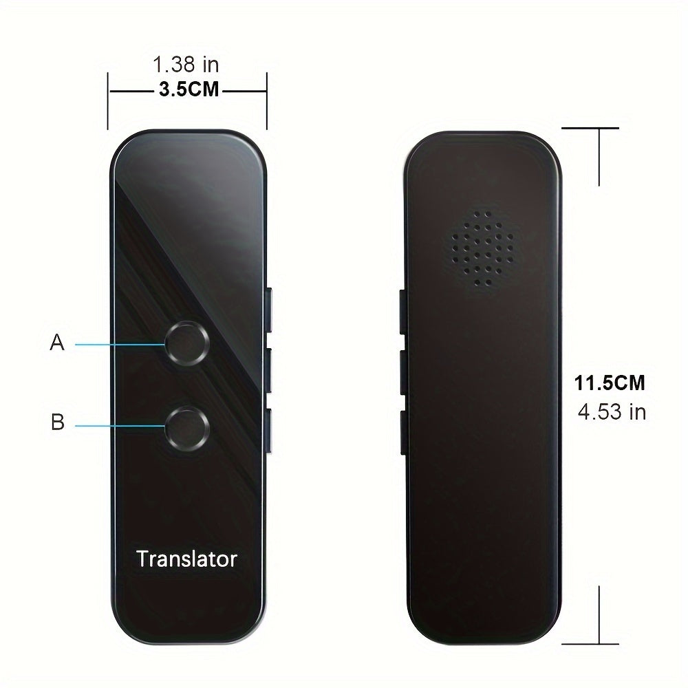 Portable Language Translator Device Two-Way Instant Voice Translation 137 Languages APP Connected High Accuracy Translator for Travel Business Learning with Headphones