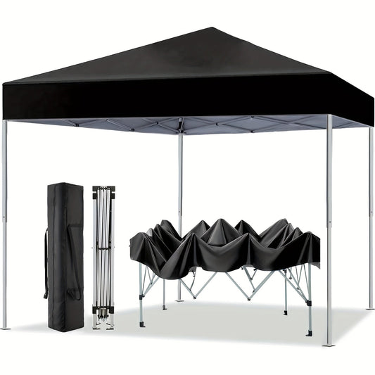 10x10 Pop Up Canopy Tent UPF 50+ Heavy Duty Steel Frame 3 Height Settings Waterproof Instant Canopy with Carry Bag for Backyard Patio Beach Camping Party Market Space Gray Black Blue Red Dark Gray Forest Green