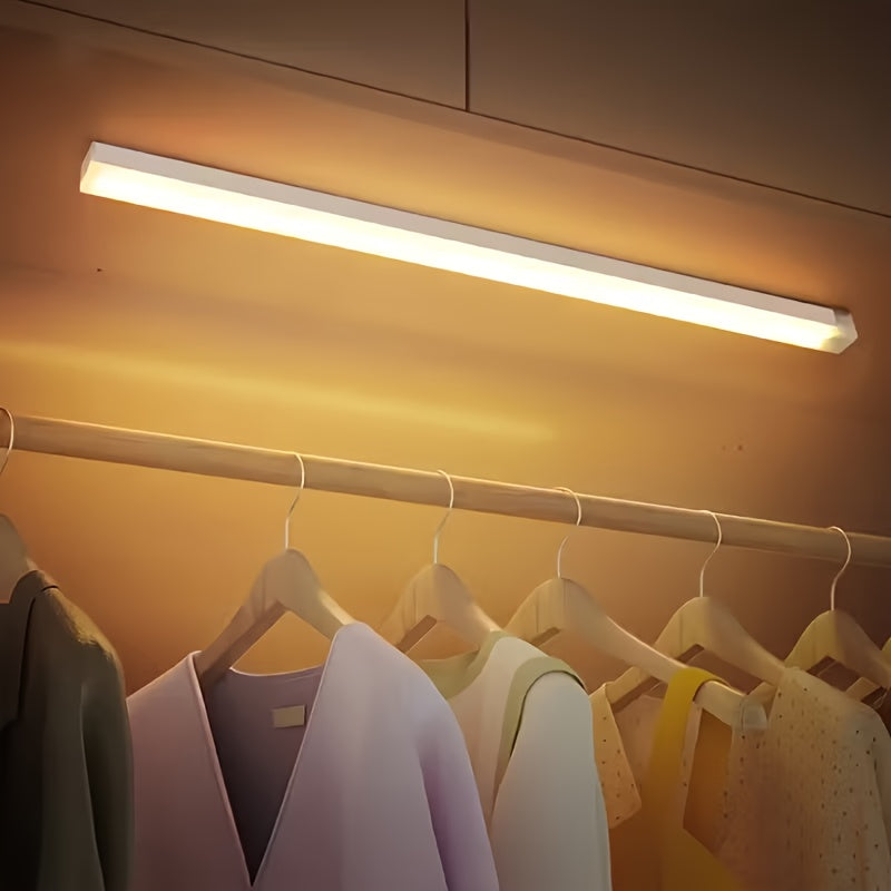 USB-C Rechargeable LED Motion Sensor Cabinet Lights 3 & 6 Pack – Wireless Magnetic Under Cabinet Night Light with 3 Modes for Kitchen, Closet, Stairs, Hallway & Bathroom, 10cm/20cm/30cm