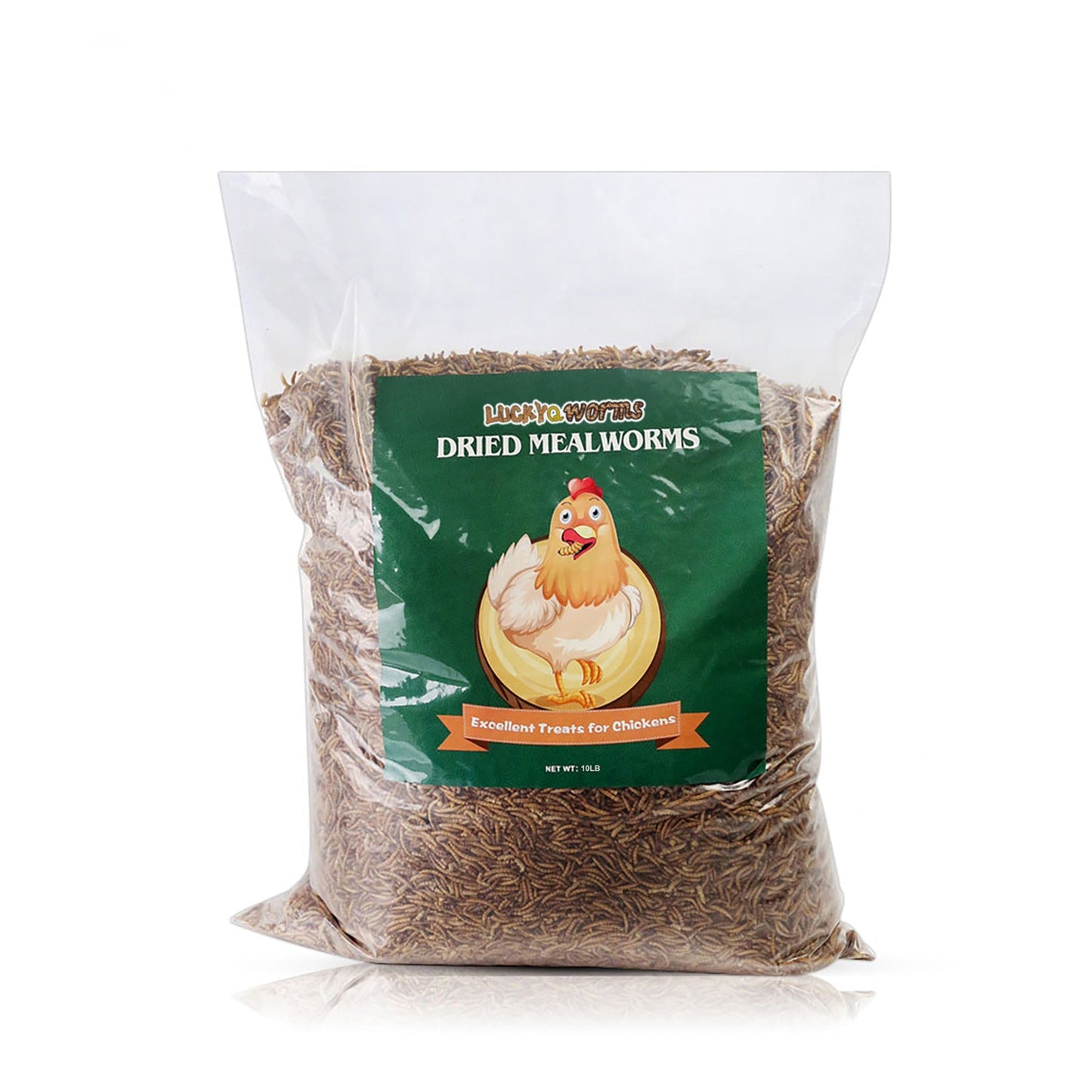 Dried Mealworms for Chickens Wild Birds Ducks – High Protein Natural Pet Food for Hens, Turtles, Fish, Lizards & Hamsters, Non-GMO Dried Insect Animal Feed, Multiple Sizes 0.6–40 LBS