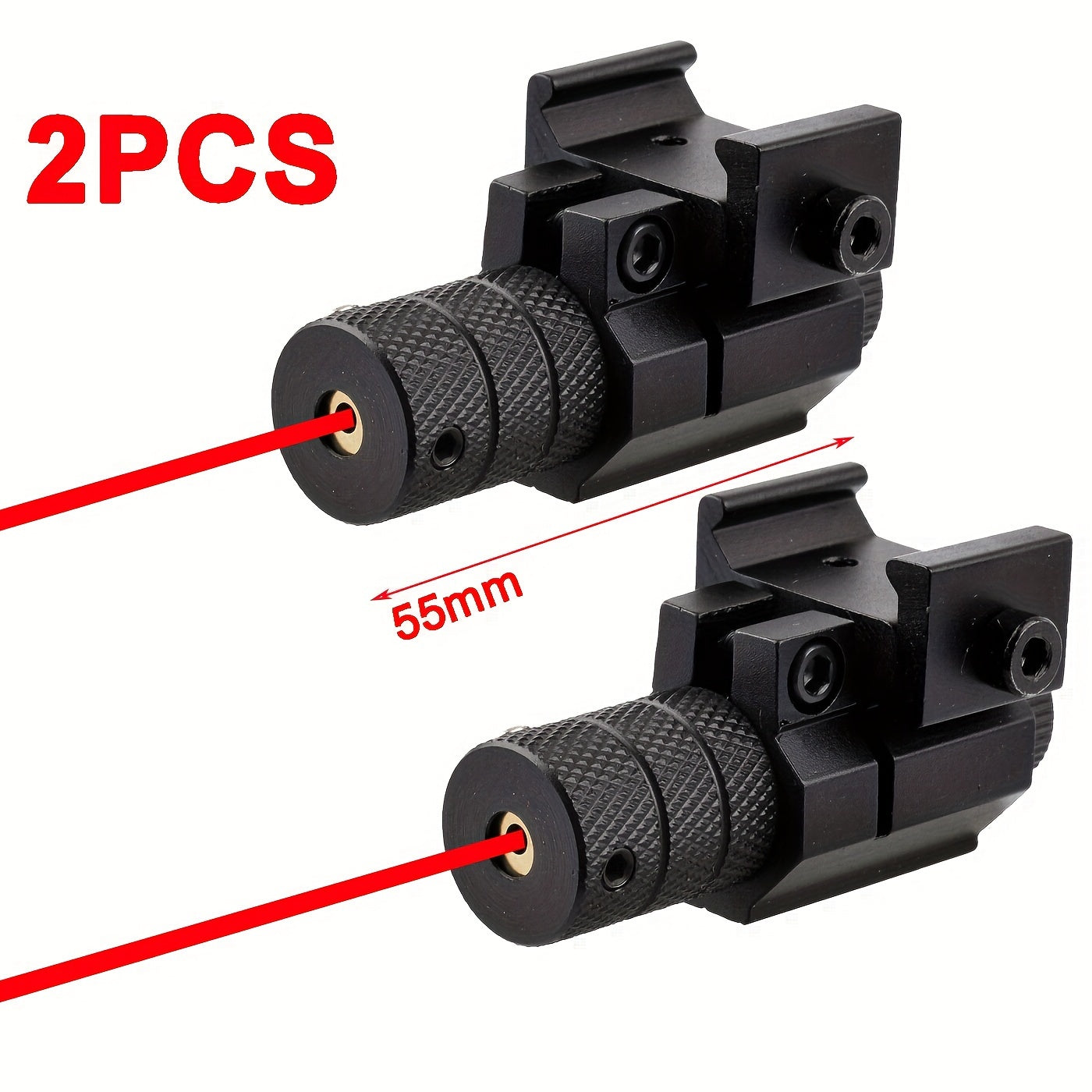 20mm Red Laser Sight for Rifles & Handguns – Compact Aircraft-Grade Aluminum Rail Mount, Class IIIA Under 5mW, 635-655nm Wavelength, 330ft Effective Range, Lightweight 42g for Shooting & Tactical Use