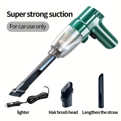 Corded Car Vacuum Cleaner 3KPa Suction Handheld Lightweight – 3M Cord, Single-Point Exhaust, One-Click Dust Cup Empty for Cars, Trucks & Home Cleaning – No Battery Needed