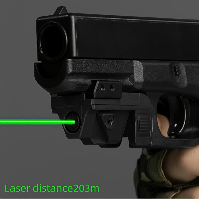 Green Dot Laser Sight USB Rechargeable – Picatinny Rail Mount with Strobe Mode, 5mW Class IIIA, Compact Lightweight for Pistols & Rifles, 21mm Rail, 2.5hr Battery Life