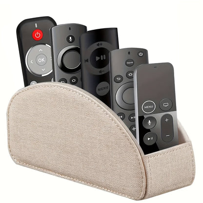 Remote Control Holder with 5 Compartments Desktop Organizer Caddy – Bedside Storage Box for TV Remotes Pens Eyeglasses Office Stationery Home Appliance Controllers