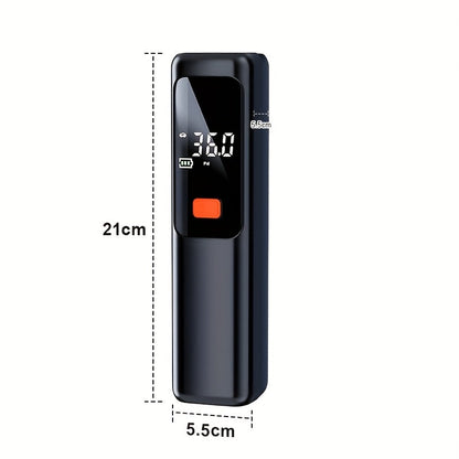 Wireless Portable Tire Inflator Air Compressor with Digital LED Display Automatic Tire Pressure Detection USB-C Rechargeable for Car Bicycle Motorcycle Tires Basketball Inflating