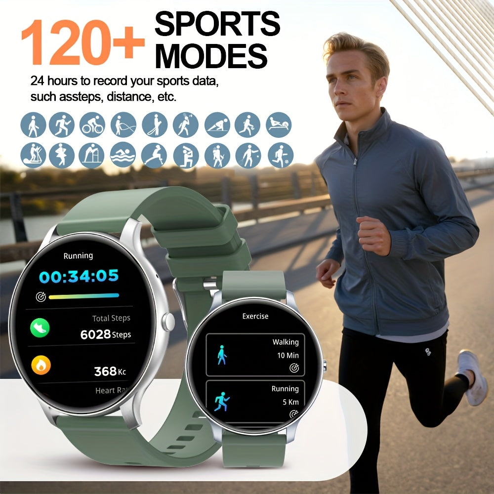 Smart Watch Fitness Tracker with Bluetooth Calling, 1.46" HD Touchscreen, IP68 Waterproof, 100+ Sports Modes & Heart Rate Monitor for Men & Women