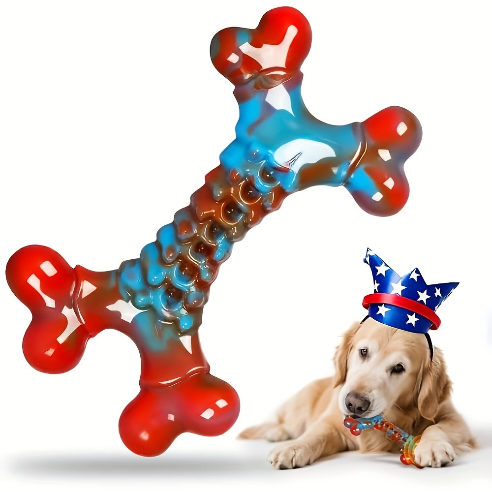 Indestructible Dog Chew Toys for Aggressive Chewers Large Breed Tough Nylon Dog Teething Toy Durable Sturdy Boredom Relief Interactive Chew Toy Keeps Dogs Busy Red 1pc 2pcs 4pcs