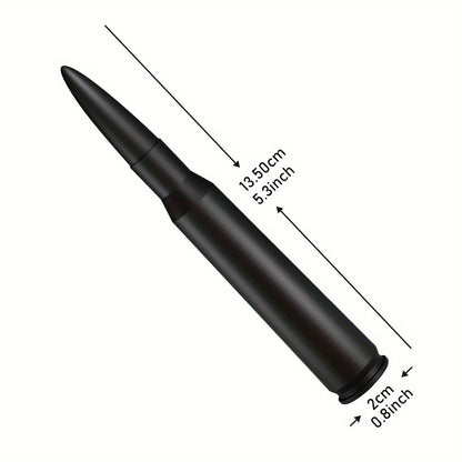 5.3" Short Car Antenna Carbon Steel – Universal Fit AM/FM Signal Booster Replacement Antenna, Durable Anti-Break Design, Multiple Colors for Car Exterior Decoration & Upgrade