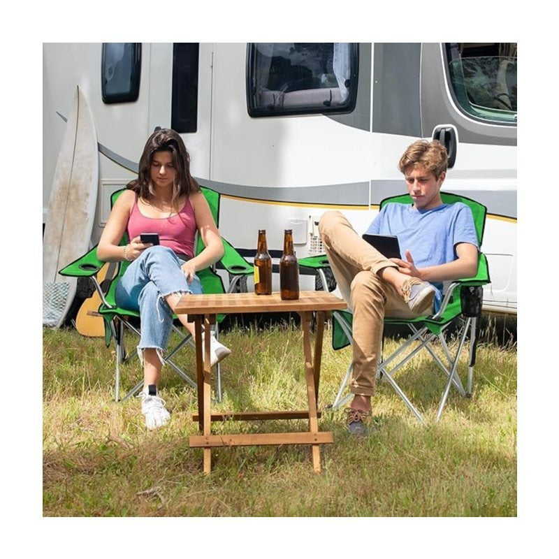 Folding Camping Chair with Tilting Canopy Sunshade – 225LBS Capacity, 22.8" Wide Seat, Mesh Cup Holder & Carry Bag, Portable Beach Lawn Chair for Camping, Hiking & Outdoor Events – 9 Color Options