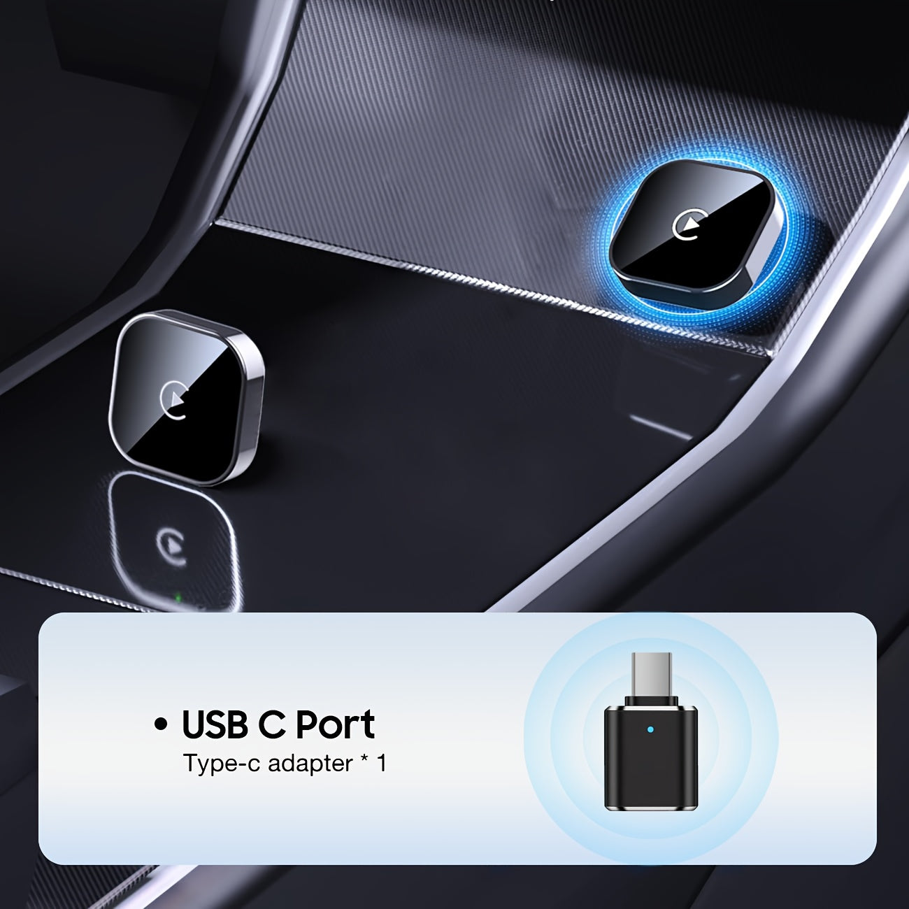 Wireless CarPlay Adapter 2026 Upgraded Mini Dongle – 2-in-1 iPhone & Android Auto, Convert Wired to Wireless, USB-A & USB-C, Dual-Band Low Latency, Auto Connect, FCC Certified