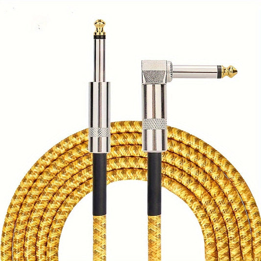 Electric Guitar & Bass Instrument Cable - Noise-Free High-Fidelity 1/4 Inch TS Plug, Durable Flexible Amplifier Cord for Electric Guitar, Bass, Keyboard & Amp, Multiple Lengths & Color Packs