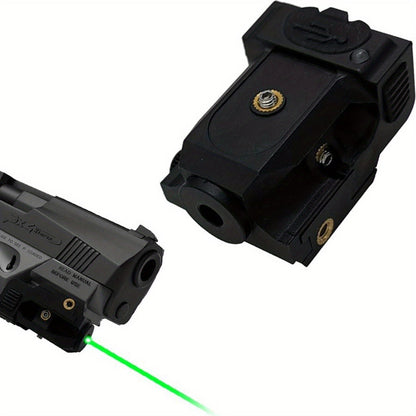 Ultra Compact Green Laser Sight for Handguns & Pistols – Magnetic USB Charging, 20mm Picatinny Rail, Ambidextrous ON/OFF, PA66 Nylon, 150-300m Visible – 7 Color & Charging Variants