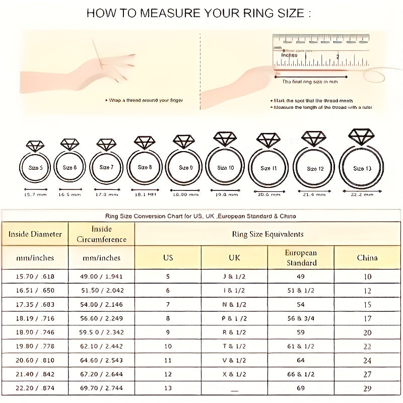 S925 Sterling Silver Ring Set for Women 2-Piece 5A Zirconia Stackable Engagement Rings Luxury Boho Style - Perfect Gift for Girlfriend Wife Birthday Christmas Wedding Party