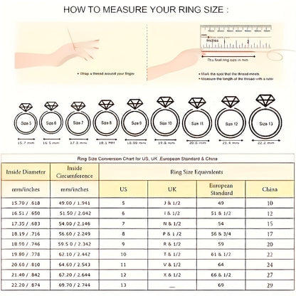 S925 Sterling Silver Ring Set for Women 2-Piece 5A Zirconia Stackable Engagement Rings Luxury Boho Style - Perfect Gift for Girlfriend Wife Birthday Christmas Wedding Party