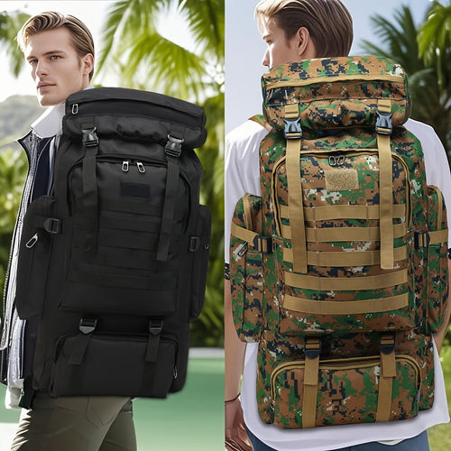 21 Gal Tactical Hiking Backpack 3-Day Assault Pack – Unisex MOLLE Oxford Fabric DIY Adjustable System for Hiking Camping Hunting Travel & Sports, 6 Colors