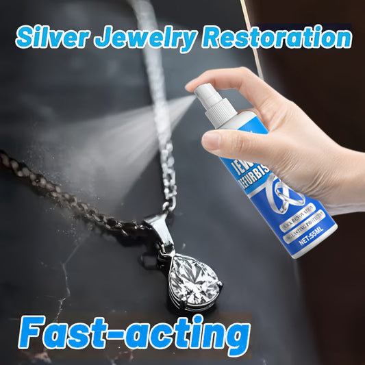 Jewelry Polish and Oxidation Remover 1.86oz with Sponge – Restores Luster on Gold Silver Bracelets Necklaces Rings and All Metal Jewelry Surfaces – Brightening Cleaner and Metal Polish