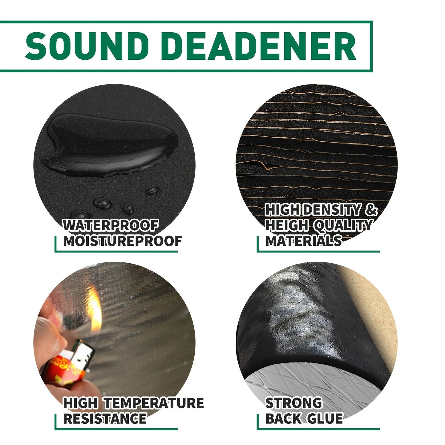 Car Sound Deadener & Heat Shield Mat 22/26 Sqft – Self-Adhesive Aluminum Foil Noise Reduction Insulation, Easy Cut & Install for Floor Door Trunk, Free Installation Tools Included