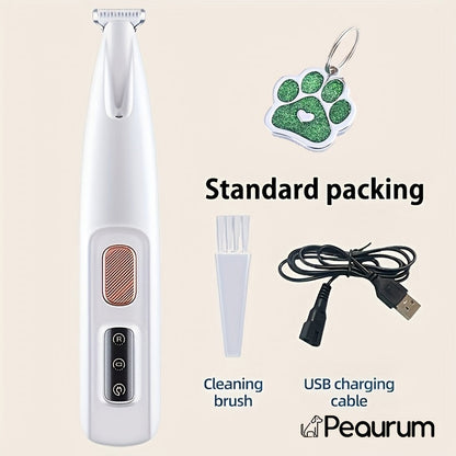 Professional Pet Grooming Clippers for Cats & Small Dogs – Low Noise USB Rechargeable & Battery Backup Hair Trimmer, Cordless Portable Pet Clipper for Home & Travel Grooming