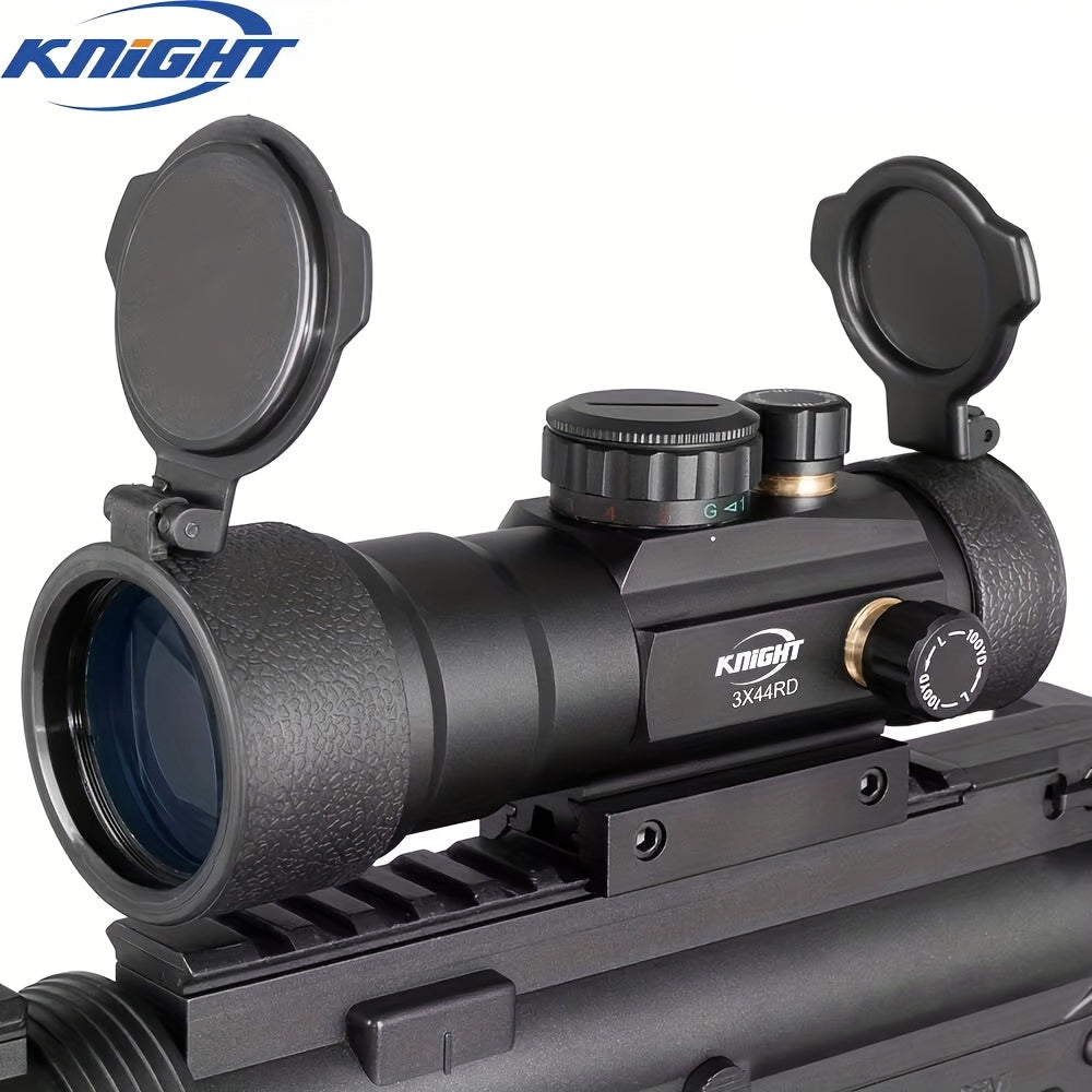 Knight Tactical Red Green Dot Sight Scope – 3x44 & 1x40 Riflescope for Hunting & Shooting, Fits 11mm/20mm Rail, Aluminum Alloy, Battery Powered, Durable Optical Sight