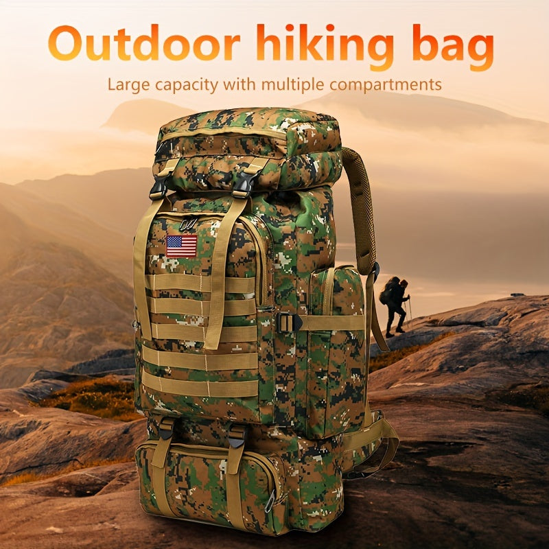 21 Gal Tactical Hiking Backpack 3-Day Assault Pack – Unisex MOLLE Oxford Fabric DIY Adjustable System for Hiking Camping Hunting Travel & Sports, 6 Colors