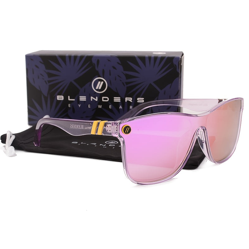 Polarized Sunglasses for Men & Women - Conjoined Mirror Lenses Vintage Square Fashion Eyewear, UV400 Protection, Retro Stylish Shades for Outdoor Driving Travel & Daily Wear