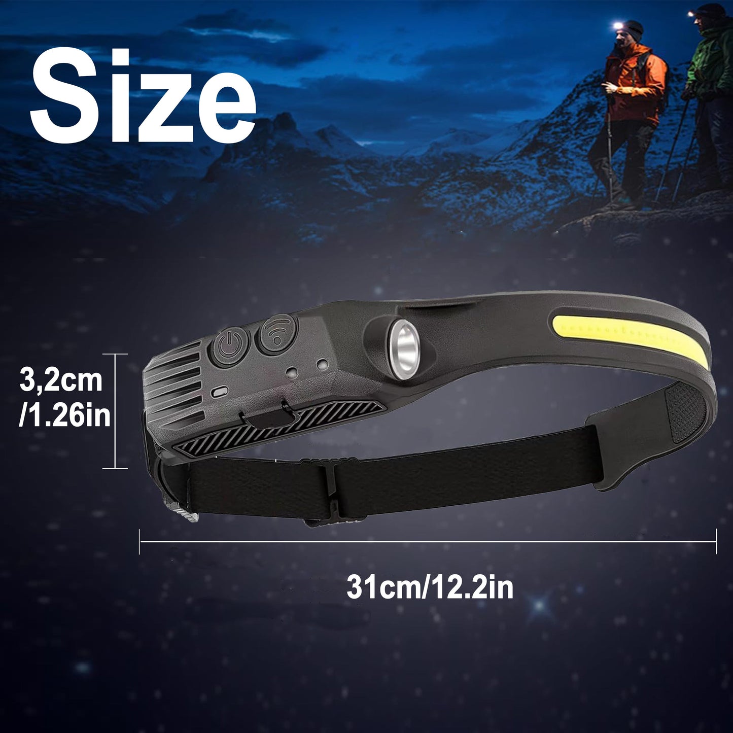 4 Pack USB Rechargeable LED Headlamp Ultra Bright Hands-Free with Adjustable Headband, Built-in 1200mAh Lithium Battery, Multi-Mode Emergency Work Light for Camping Hiking Running Fishing Repairing