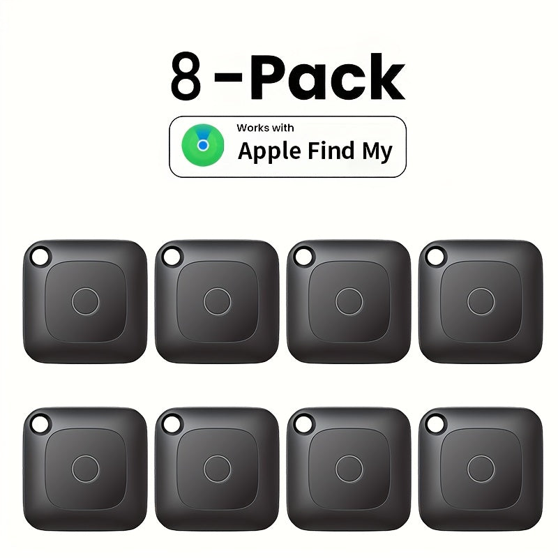 WeTag Smart Bluetooth Item Tracker 1.43" Mini GPS Finder for Keys Wallet Luggage Car Bags – High Decibel Alarm App Control – 1/2/4/8 Pack – Gift for Travelers